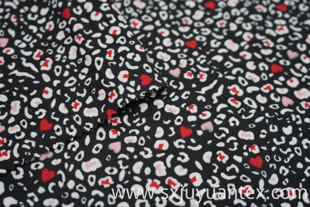 Polyester Spun Yarn Twill Print Fabric